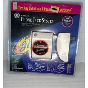 NEW GE Wireless Phone Jack System GE926 Instantly Turn AC Outlet Into VolP Jack